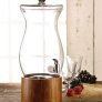 Vintage Glass Drink Dispenser with Wooden Stand thumbnail