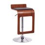 Walnut and Black Modern Bar Stool thumbnail