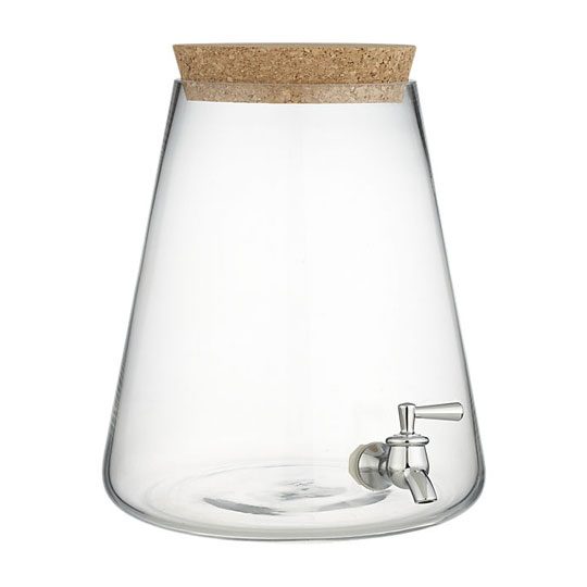 cork glass beverage dispenser