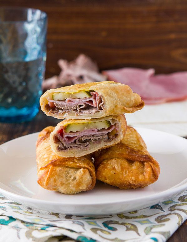 crispy cuban egg rolls