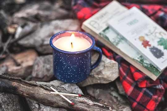 diy camp mug candle