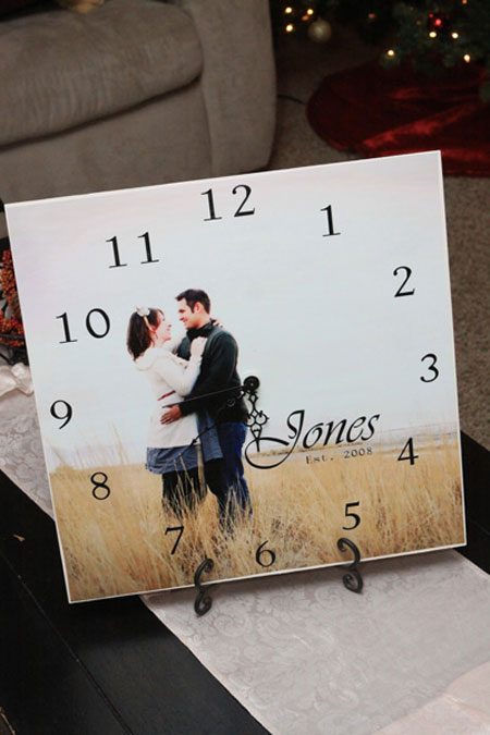 diy photo clock