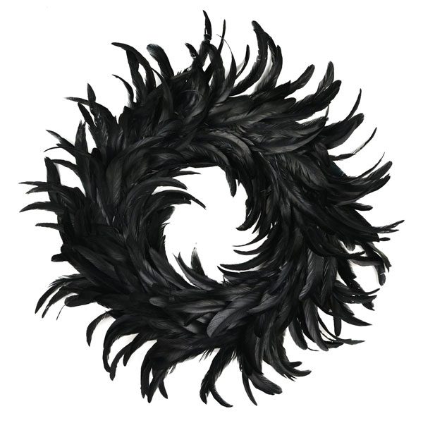 halloweenblack wreath decor