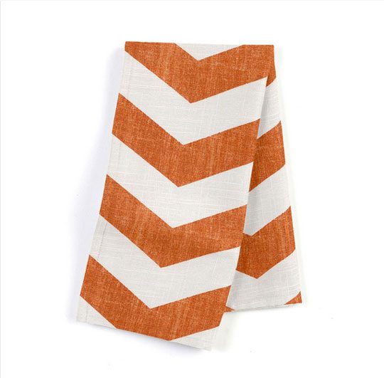 orange napkin set