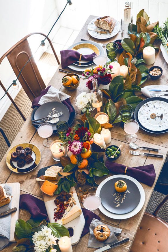 refined fall tablescapes