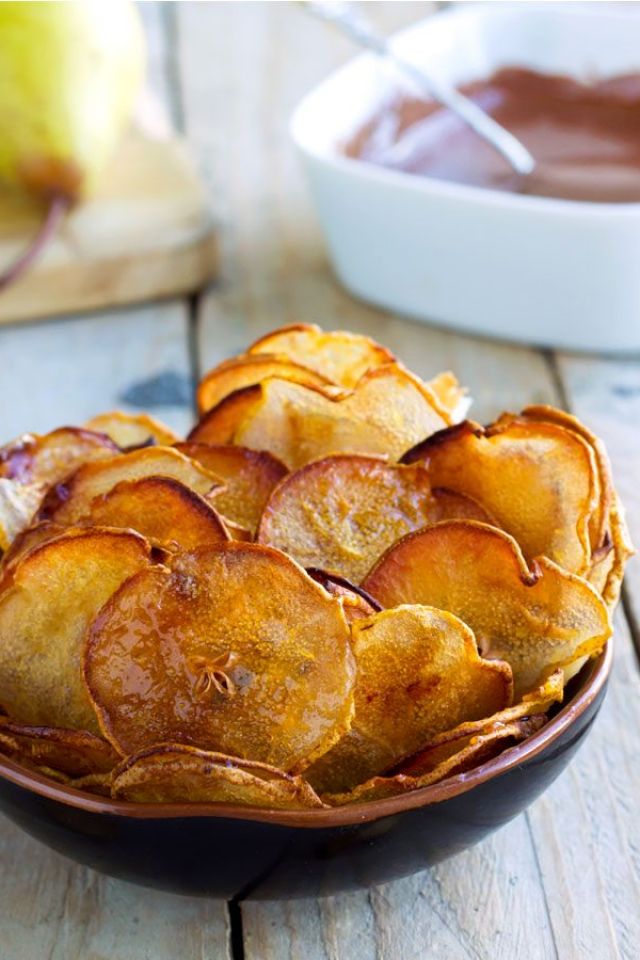 Baked Pear Chips