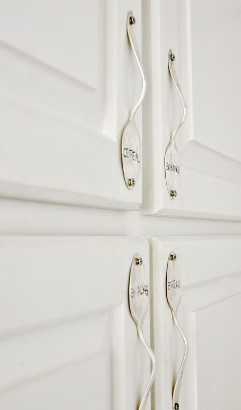 DIY Stamped Spoon Cabinet Handle