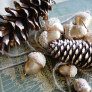 Gold Leaf Acorns and Pine Cones thumbnail