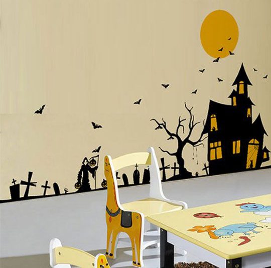 Halloween Vinyl Art Wall Decals Mural