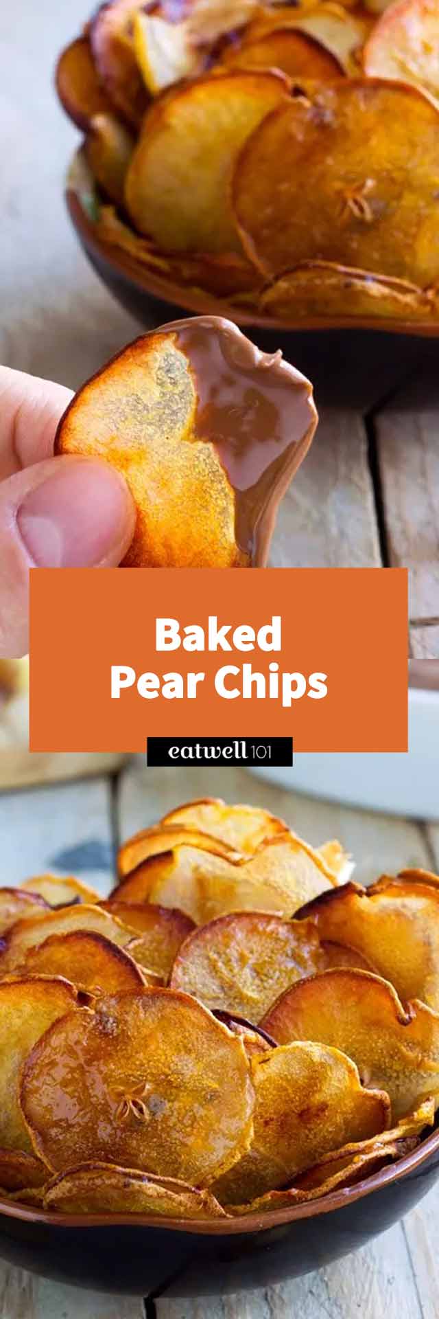 Turn fresh pears into a crunchy, good-for-you snack and take them to the next level by dipping in chocolate for a decadent and healthy treat.