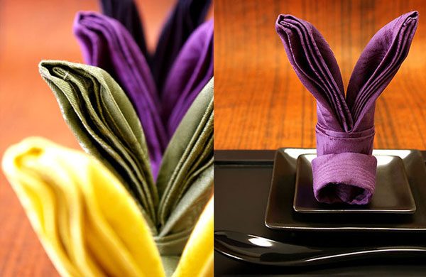 bunny ears napkin fold