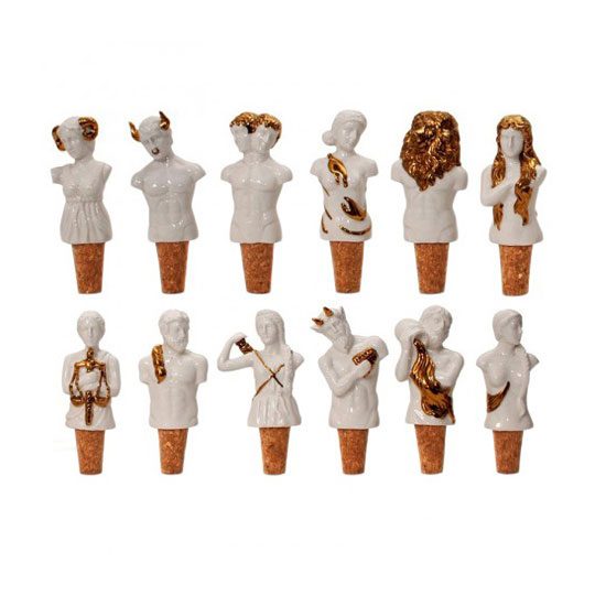 gods of the zodiac wine stoppers