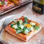 green harissa and egg puff pastry squares thumbnail