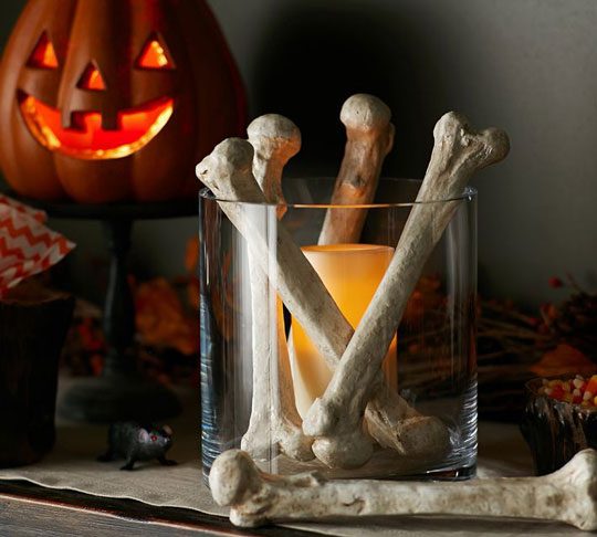 halloween bone vase filler