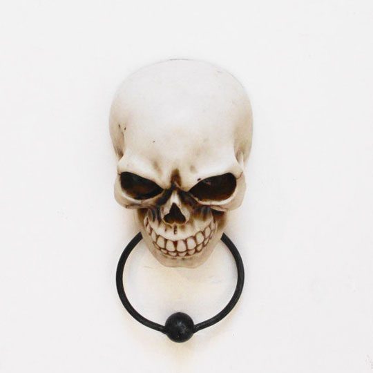 halloween skull knocker