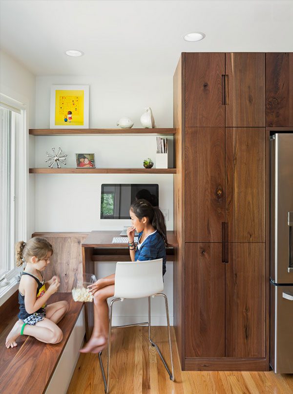 kitchen computer desk