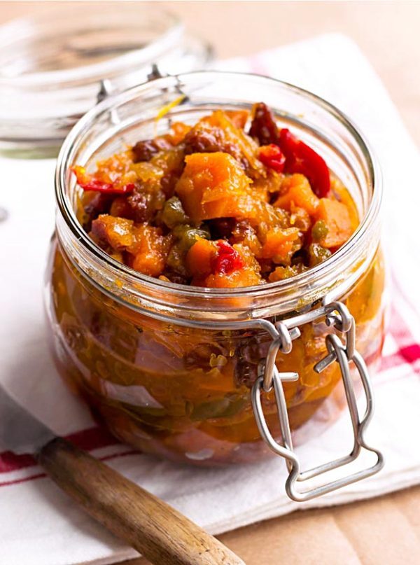 Pumpkin Chutney Recipe via Eatwell101