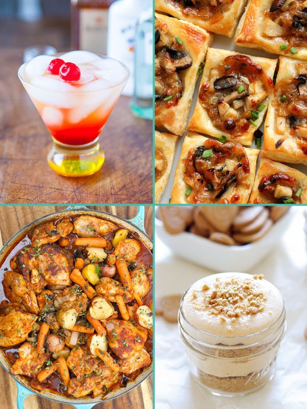 Rum Runner & Caramelized Onion, Mushroom, Apple & Gruyere Bites