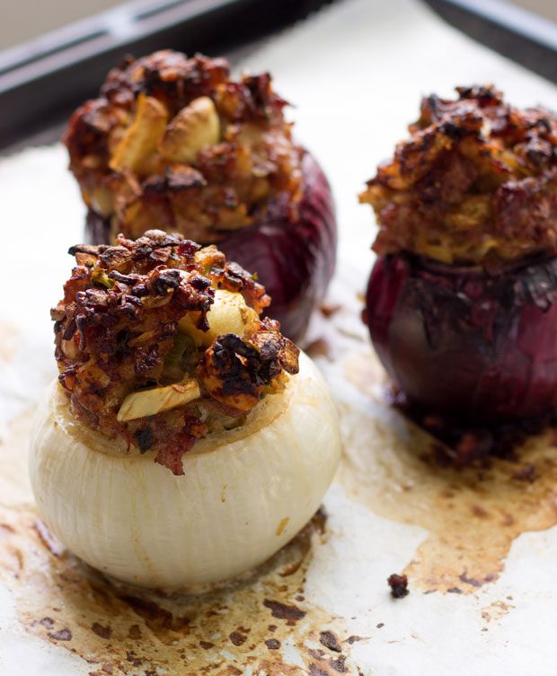 Baked Sausage Stuffed Onions Recipe — Eatwell101