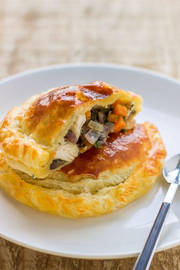 Carrot Mushroom Turkey Hand Pies - #recipe by #eatwell101 - https://www.eatwell101.com/turkey-hand-pies-recipe