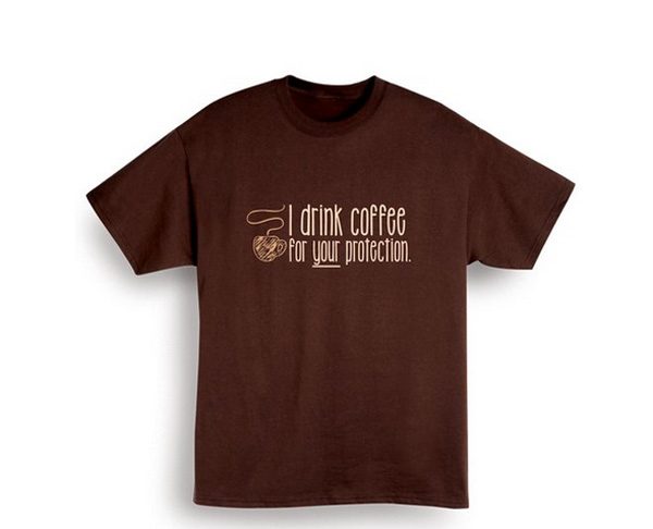 coffee drinker t-shirt