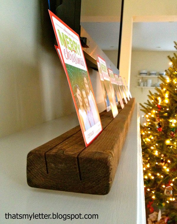 diy Christmas Card holder