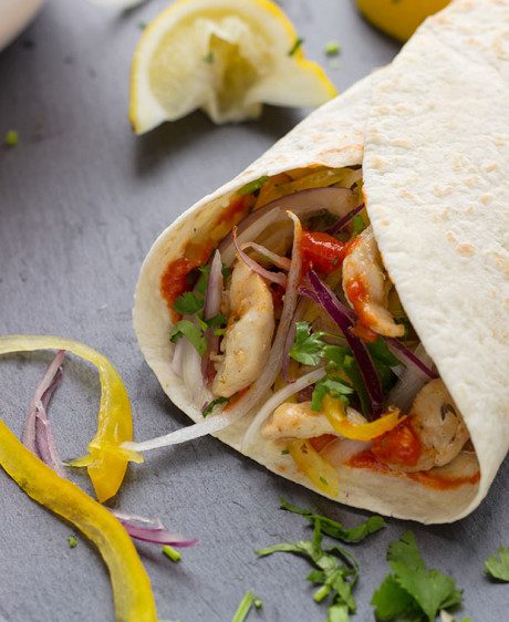 healthy Grilled Chicken Salad Wraps