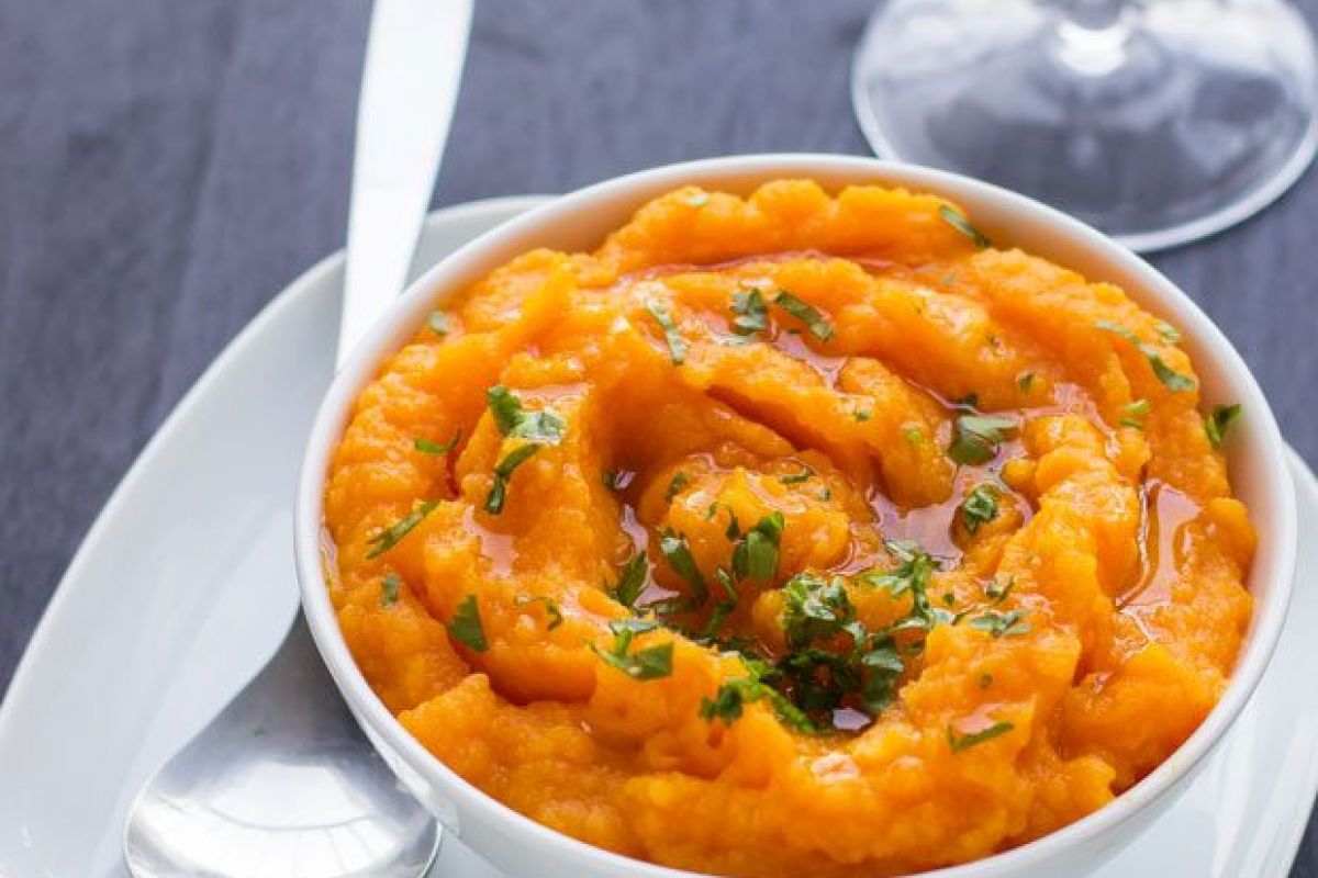 Sweet Potato Mash with Parsnip