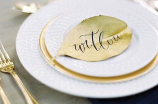 sophsticated thanksgiving place setting