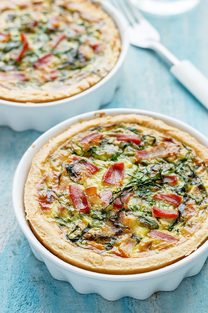 Swiss Chard and Bacon Quiche Recipe — Eatwell101