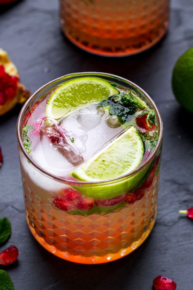 Pomegranate Mojito Cocktail