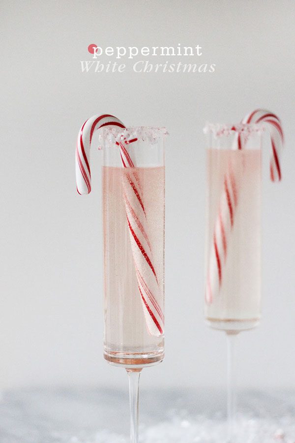 candy cane Christmas cocktail