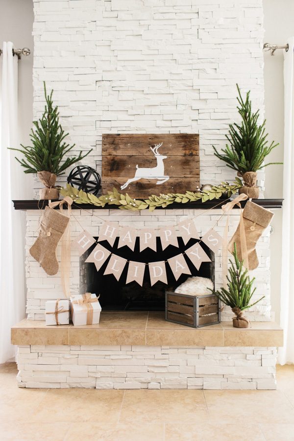 diy mantel decor