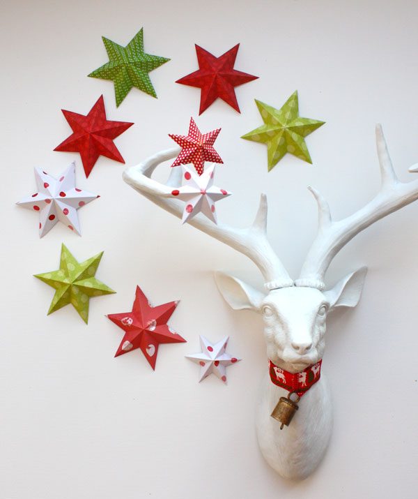 diy paper star christmas ornaments