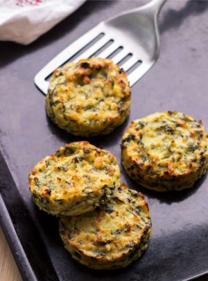 Baked Swiss Chard Potato Cakes