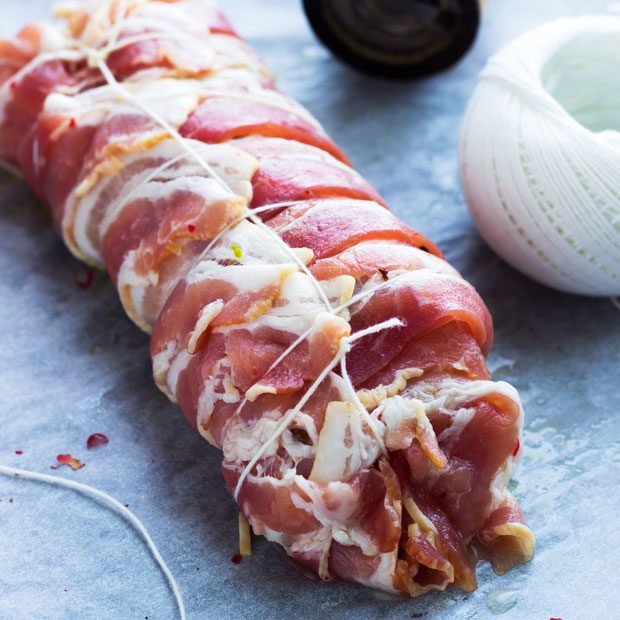 fish wrapped with bacon