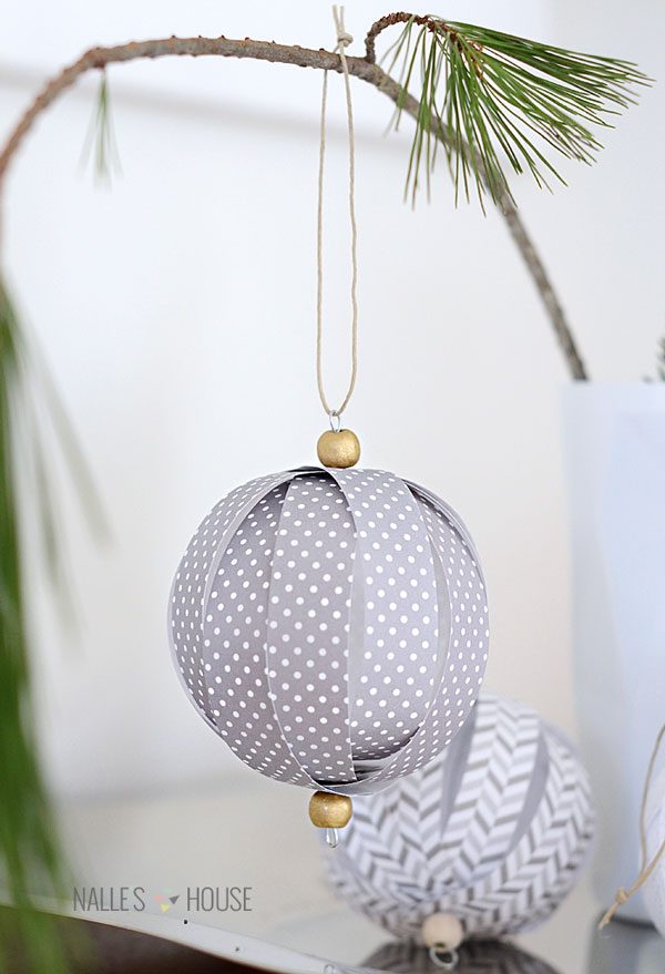 paper ball christmas ornament