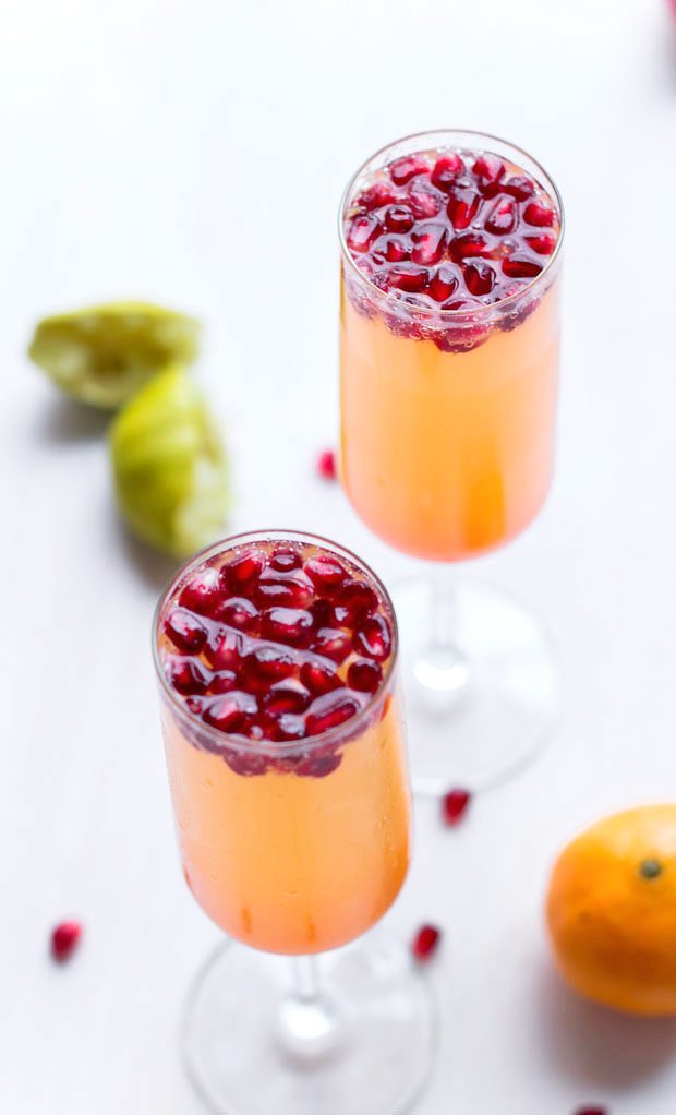 quick simple Champagne cocktails