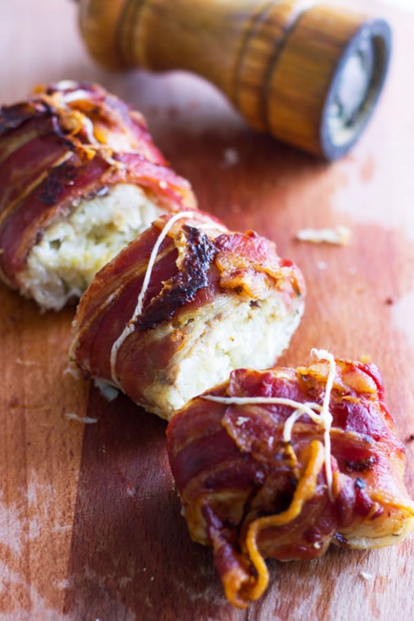 Bacon Wrapped Roast Fish - #recipe by #eatwell101 - https://www.eatwell101.com/bacon-wrapped-roast-fish-recipe