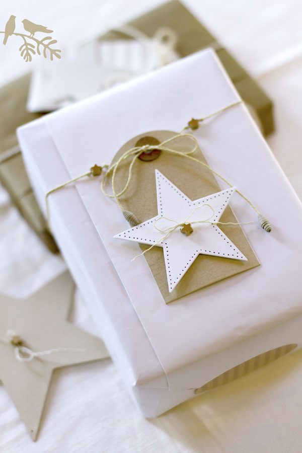 white gift wrap tutorial