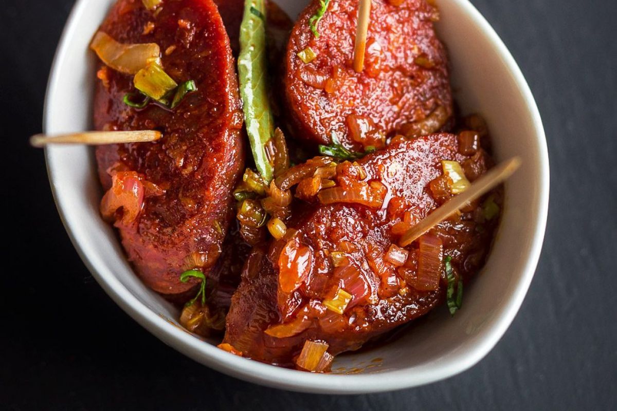Cider Glazed Chorizo Tapas