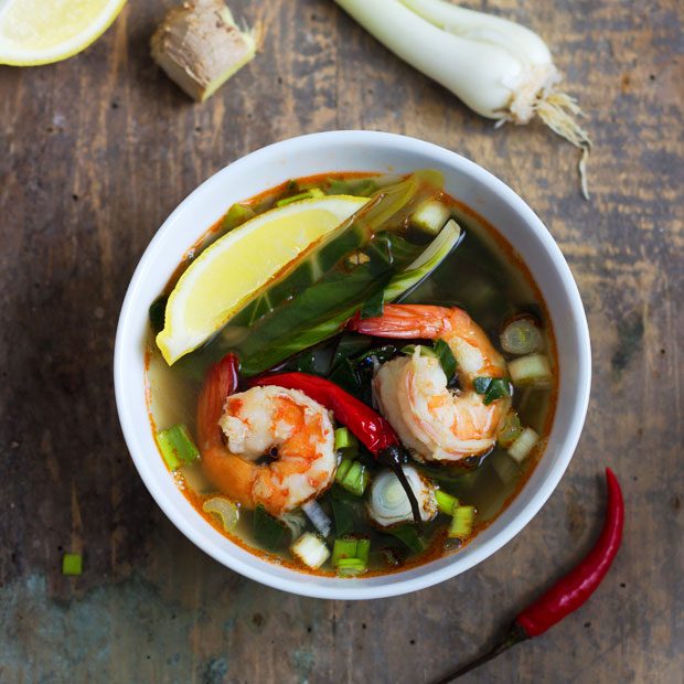 Bok Choy Cabbage Shrimp Soup