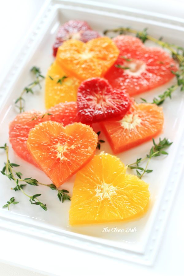 Sweetheart Citrus Salad with Cinnamon Maple Syrup