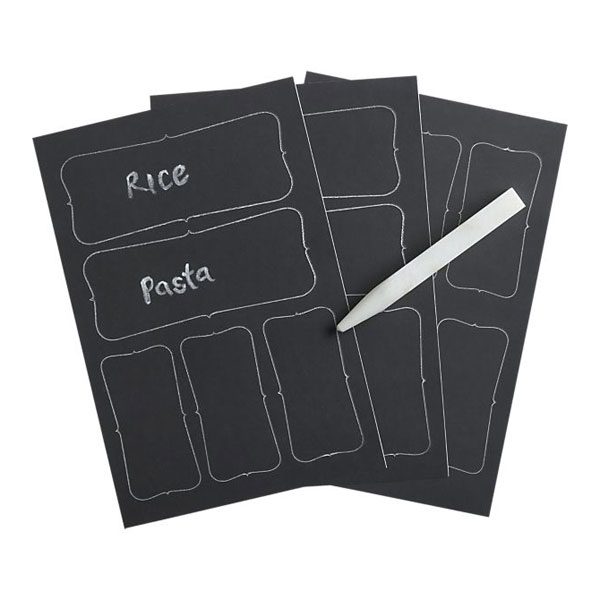 chalkboard sticker labels set