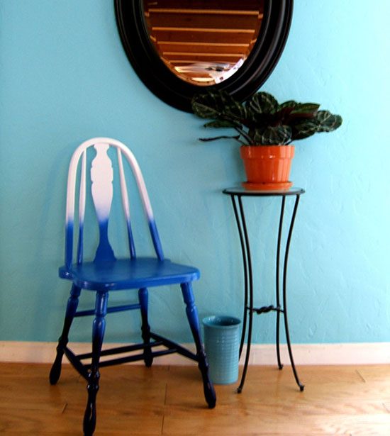 diy ombre chair makeover project