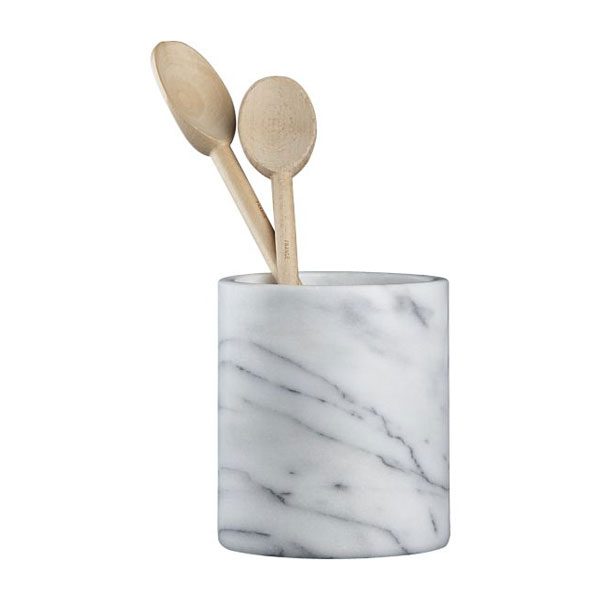 french kitchen marble utensil crock