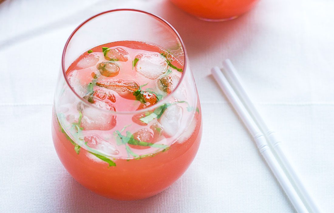 Grapefruit Basil Cocktail