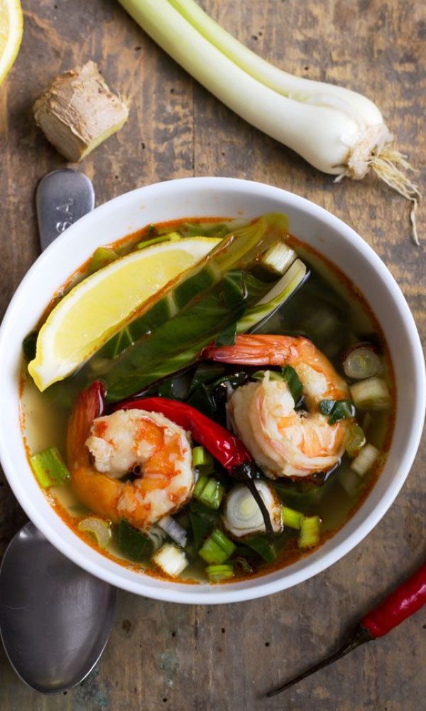 Bok Choy Shrimp Soup