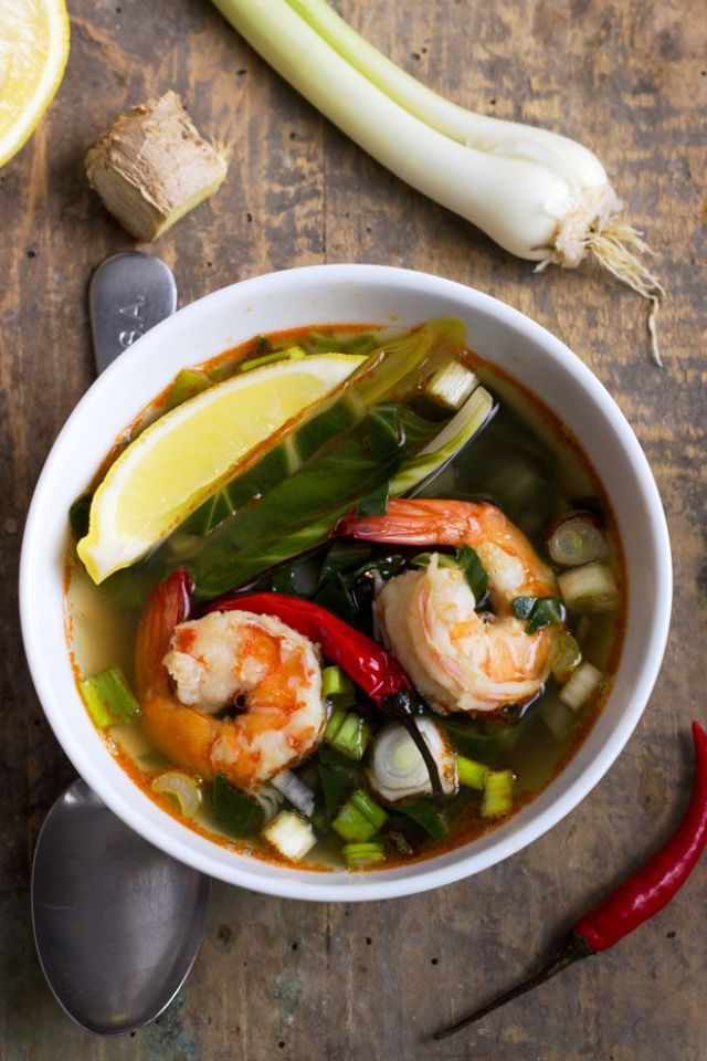 Bok Choy Shrimp Soup