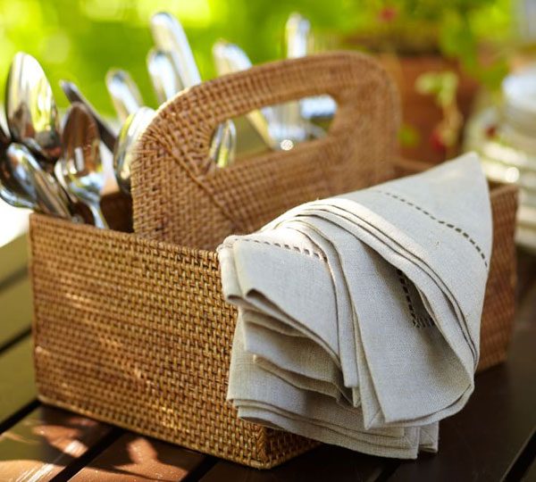 picnic flatware caddy